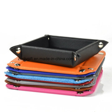 Wholesale Faux Leather Desktop Snap Tray Organizer Document Tray